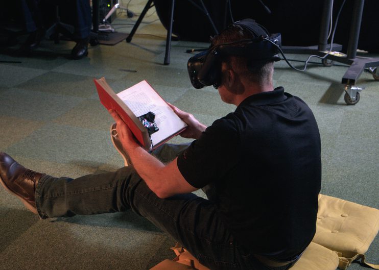 Tournage en temps réel sur le plateau